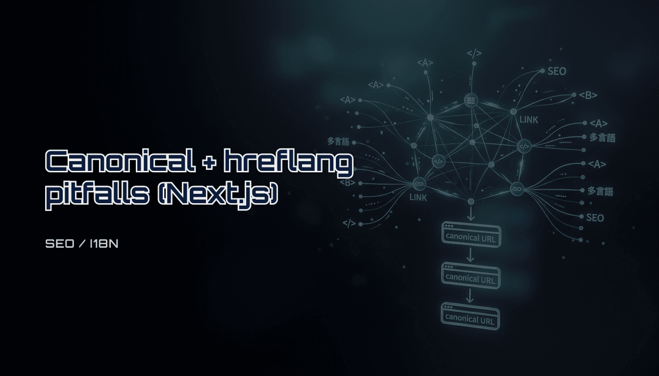 Next.js i18n canonical + hreflang checklist: how to stop cross-language indexing drift