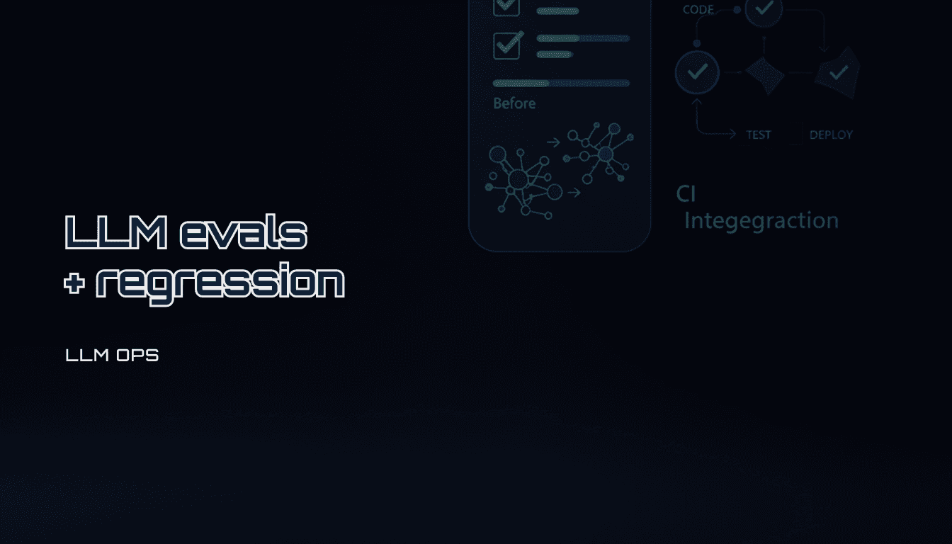 LLM evals and regression tests: a shipping checklist for AI apps (2026)