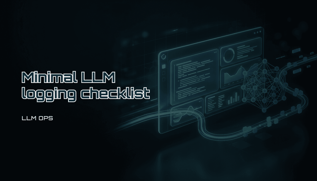 LLM observability: a minimal logging checklist for AI apps (2026)