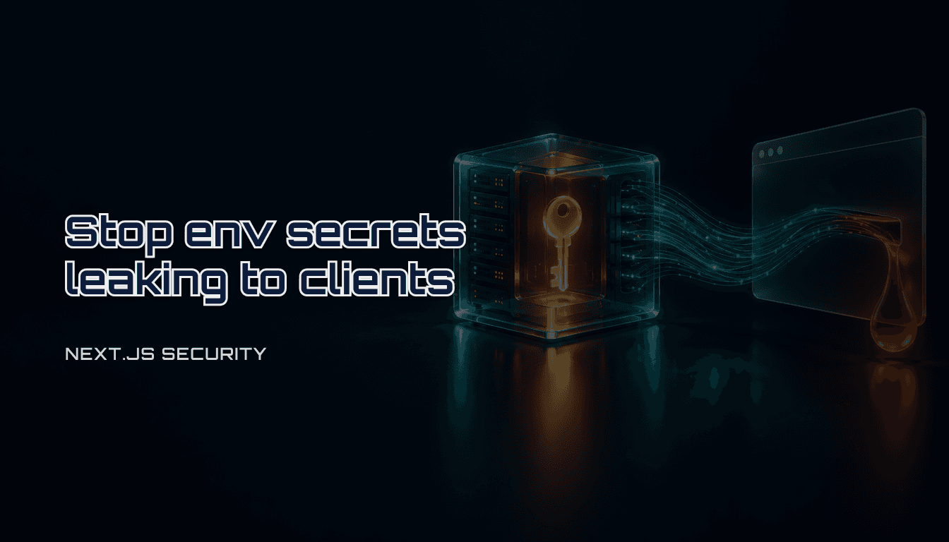 Next.js environment variables: find and stop secrets leaking to the client (2026)