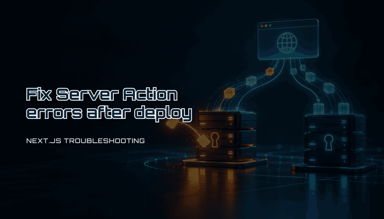 Fix "Failed to find Server Action" in Next.js after a deploy (2026)