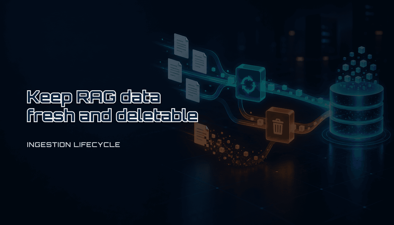 RAG ingestion freshness and deletion checklist: reliable incremental updates (2026)