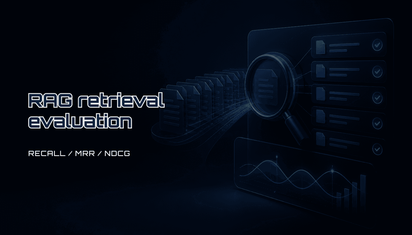 RAG retrieval evaluation: Recall@k, MRR, and nDCG checklist (2026)