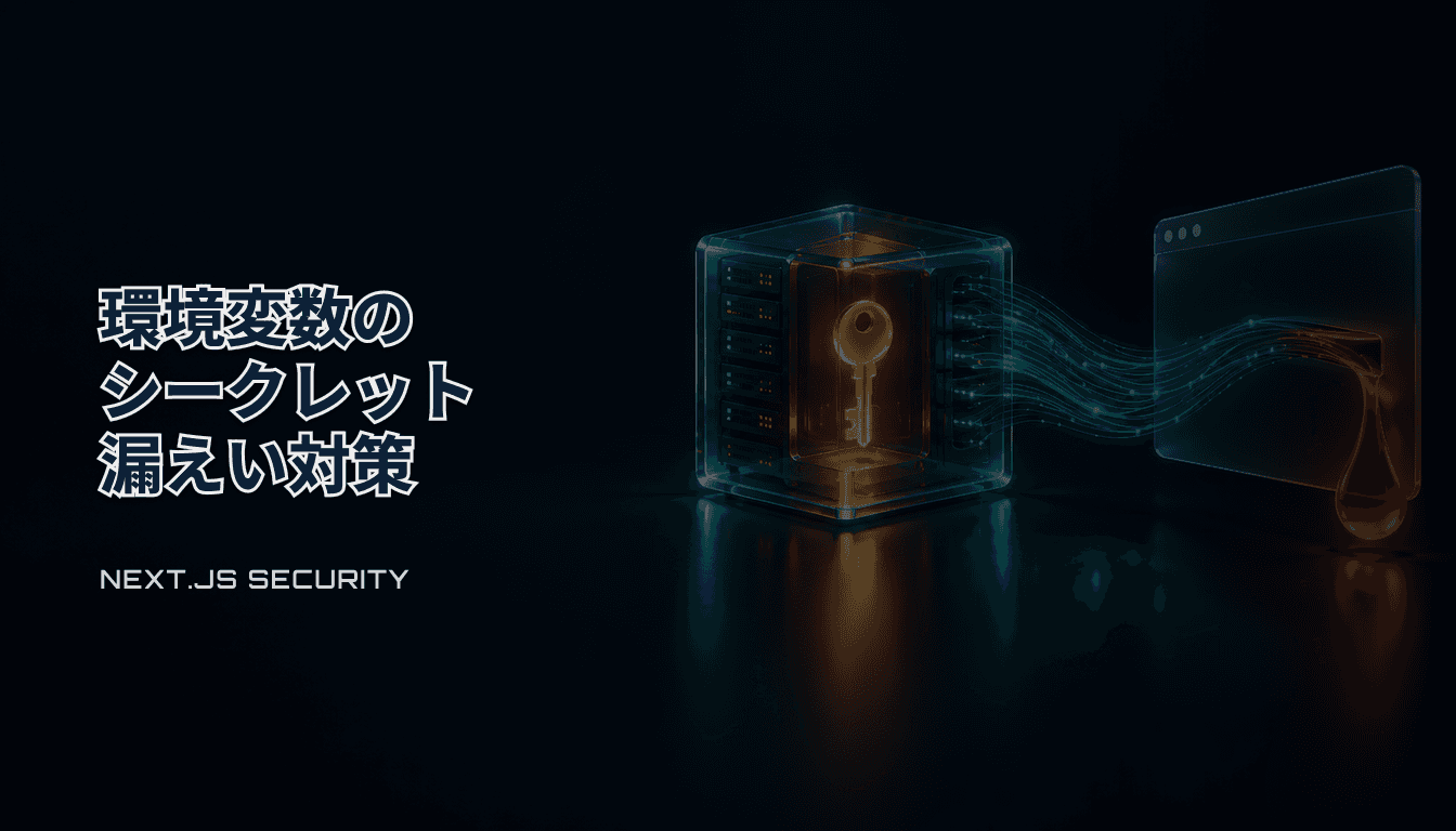 Next.jsの環境変数がクライアントに漏れる3つの経路と対策｜NEXT_PUBLIC_以外も要注意（2026）