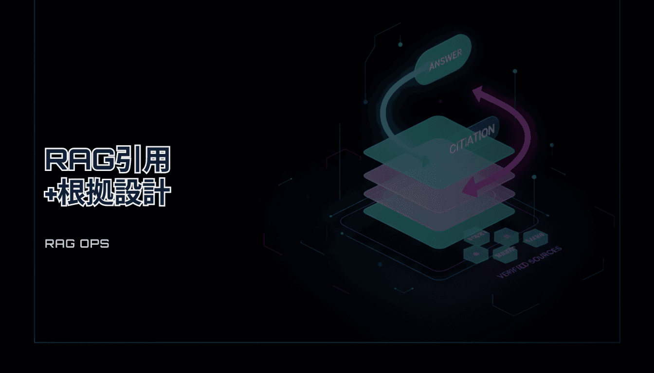RAGの引用（citations）とグラウンディング設計チェックリスト｜根拠のある回答を作る（2026）