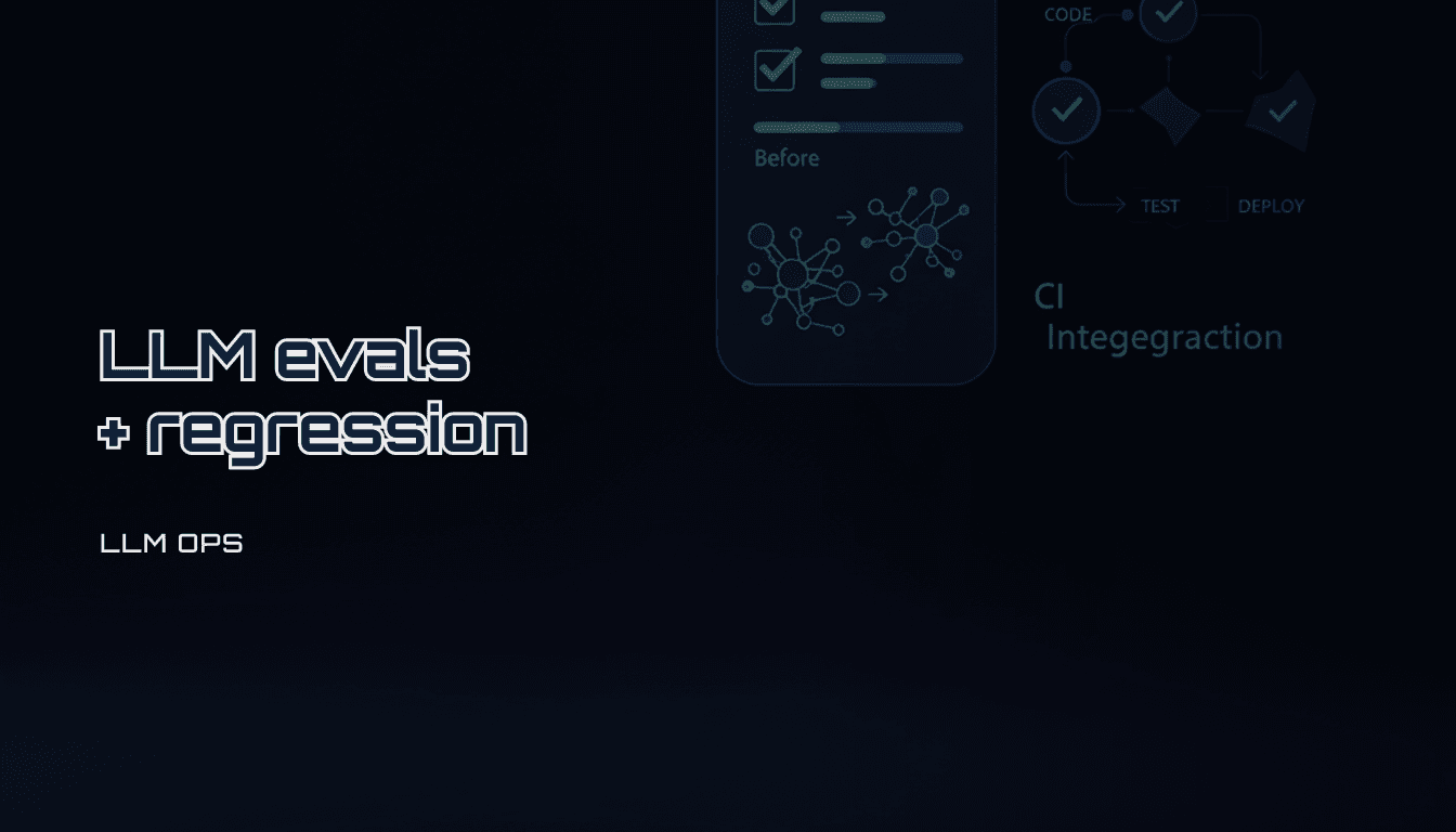 LLM evals and regression tests: a shipping checklist for AI apps (2026)
