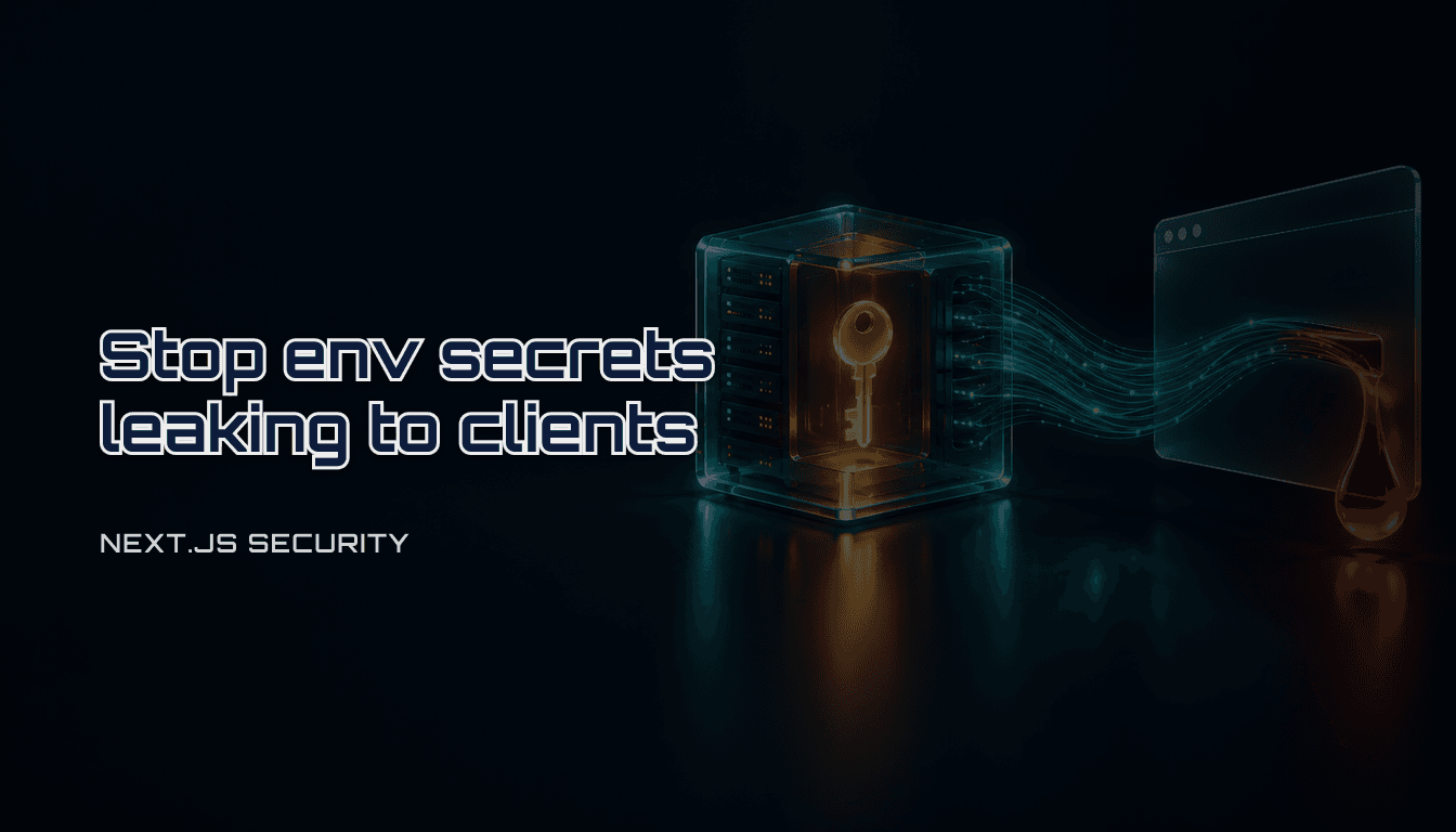 Next.js environment variables: find and stop secrets leaking to the client (2026)