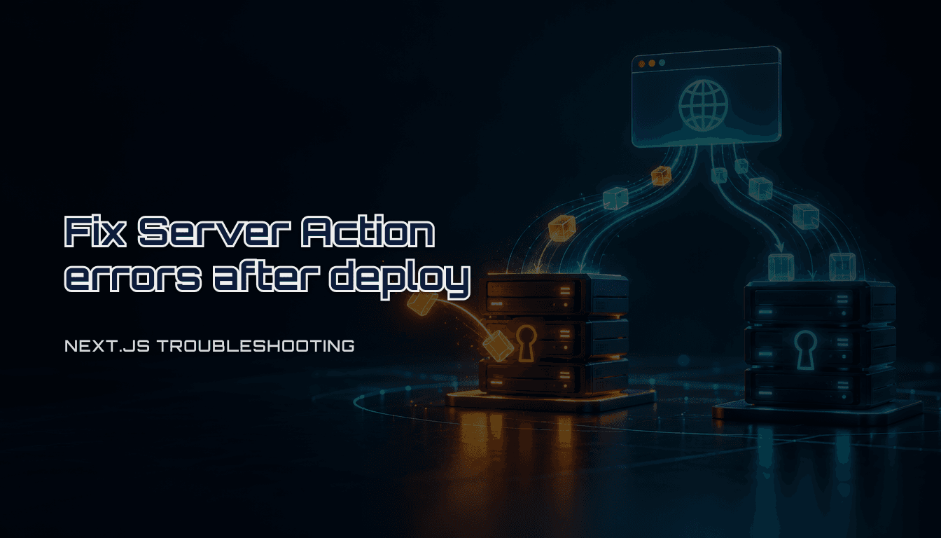Fix "Failed to find Server Action" in Next.js after a deploy (2026)