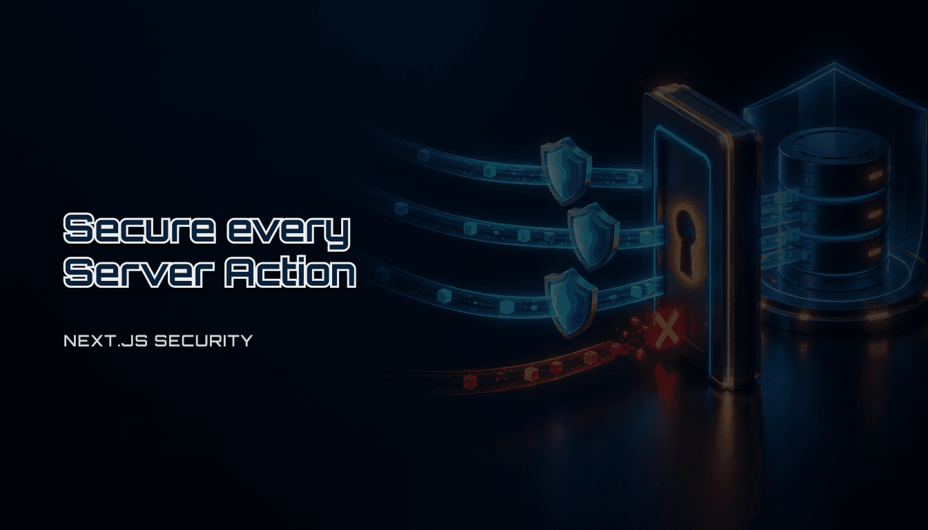 Next.js Server Actions security checklist: auth, validation, and CSRF (2026)