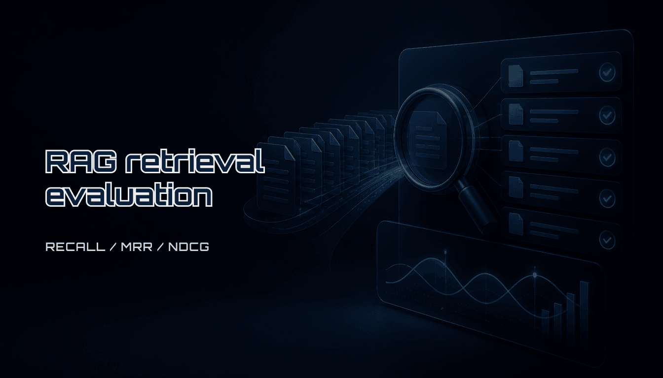 RAG retrieval evaluation: Recall@k, MRR, and nDCG checklist (2026)