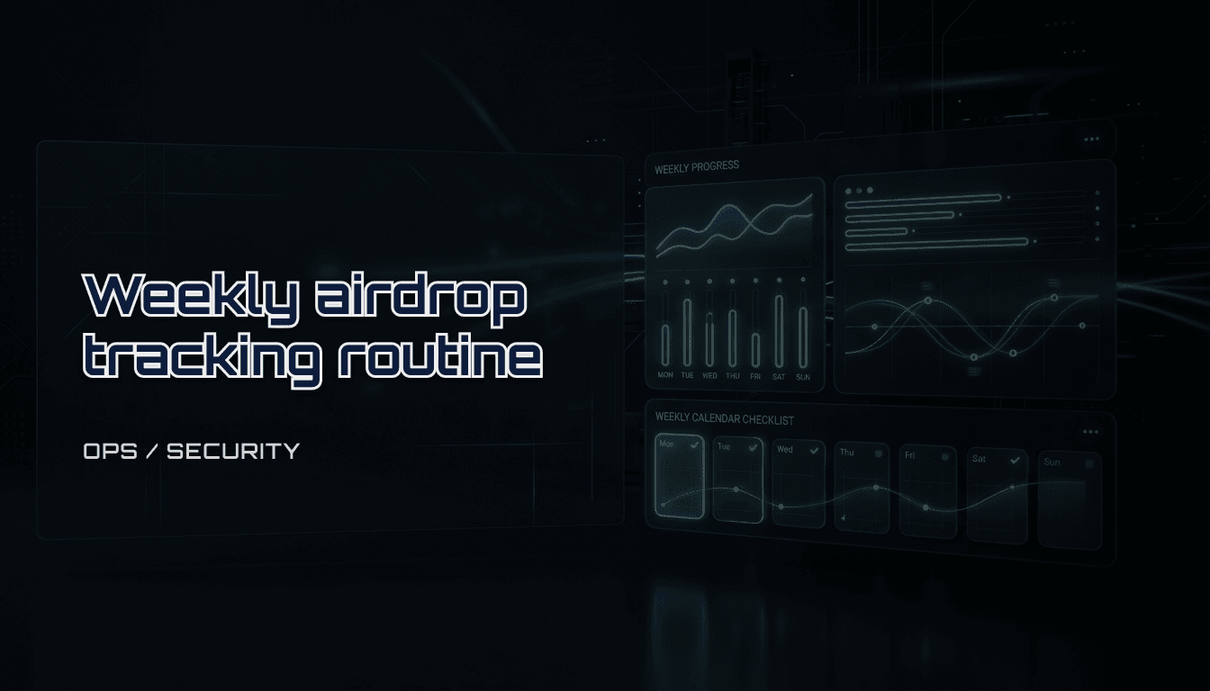 A weekly airdrop tracking routine (low time, low risk)