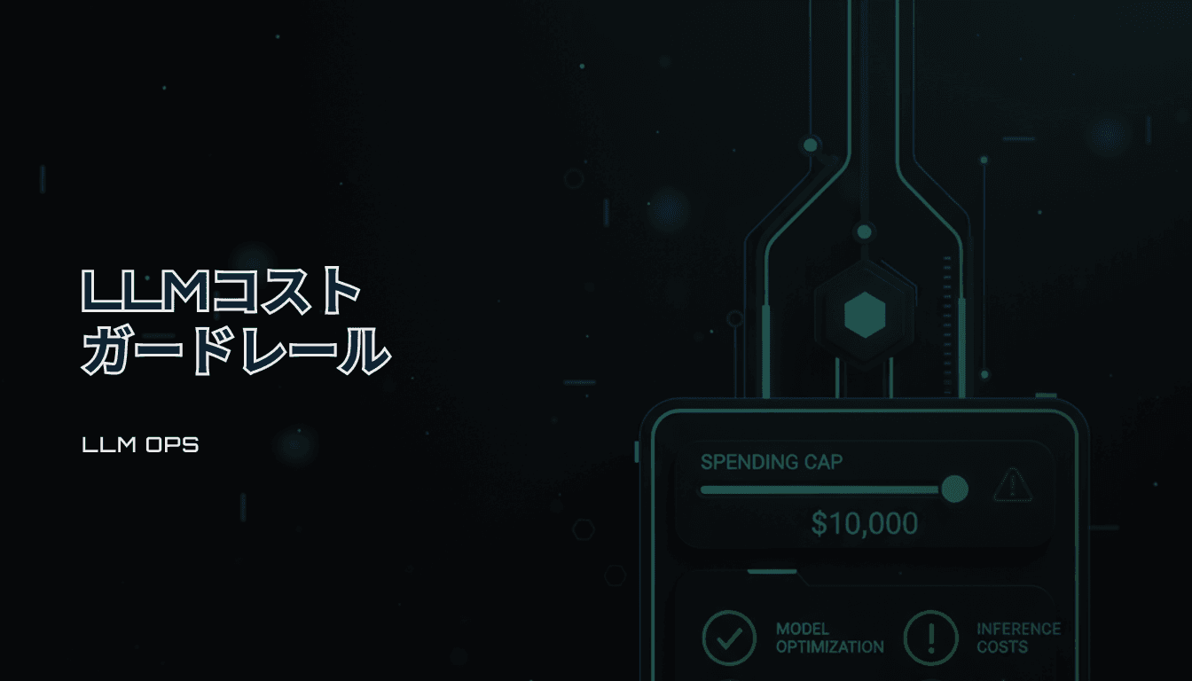 LLMコスト暴騰を防ぐガードレール｜予算・上限・アラート設計チェックリスト（2026）