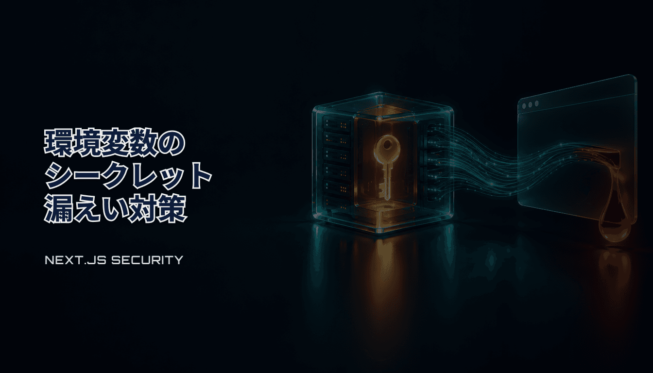 Next.jsの環境変数がクライアントに漏れる3つの経路と対策｜NEXT_PUBLIC_以外も要注意（2026）