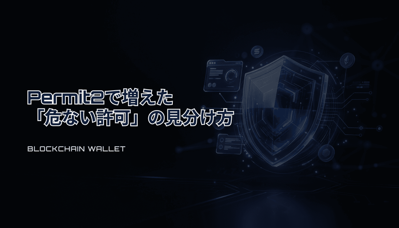 Permit2とは何か？Approveが変わった理由と安全な使い方（チェックリスト）