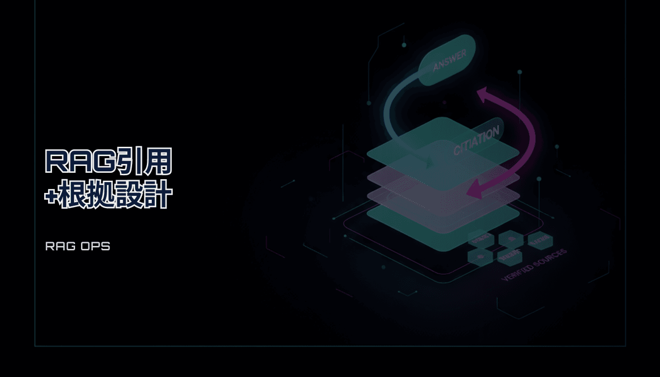 RAGの引用（citations）とグラウンディング設計チェックリスト｜根拠のある回答を作る（2026）
