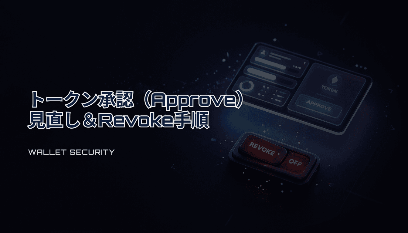 EVMのトークン承認（Approve）を見直す方法｜Revokeの手順と判断基準（チェックリスト）